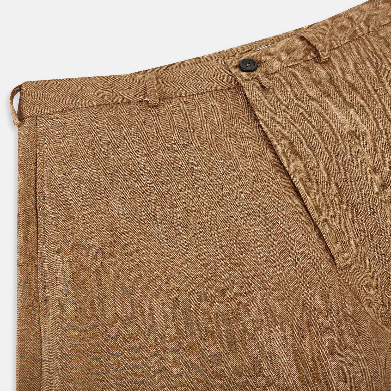 View 2 of product Camel Linen Amberley Trousers 54