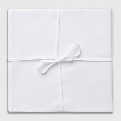 Plain White Cotton Handkerchiefs 3-pack Image 1
