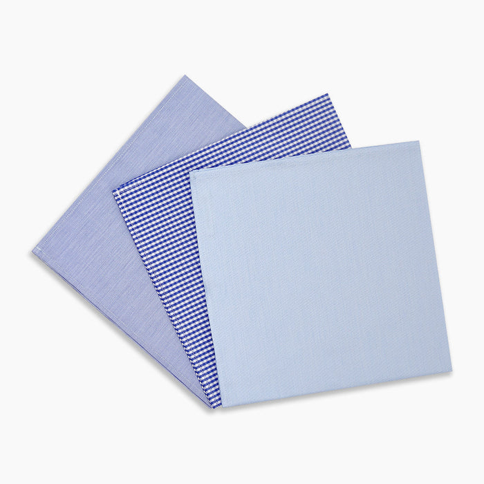 Blue Cotton Handkerchiefs 3-pack Image 2