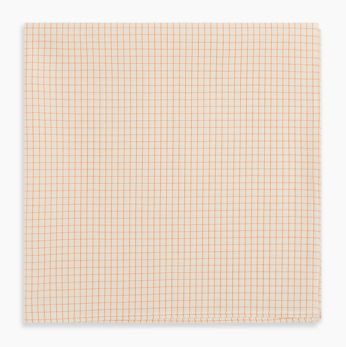Orange Graph Check Handkerchief Image 3