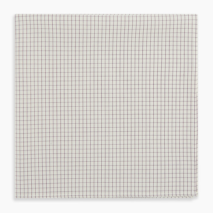 Purple Graph Check Handkerchief Image 3