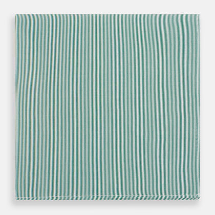 Green Pencil Stripe Handkerchief