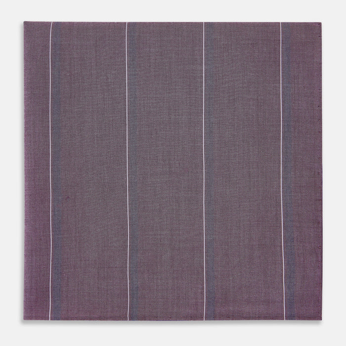 Porto Red Track Stripe Hand-Rolled Handkerchief Image 3