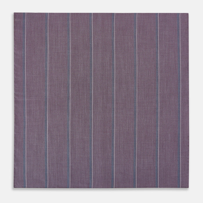 Porto Red Track Stripe Hand-Rolled Handkerchief Image 2