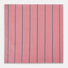 View 3 of product Coral Pink Track Stripe Hand-Rolled Handkerchief