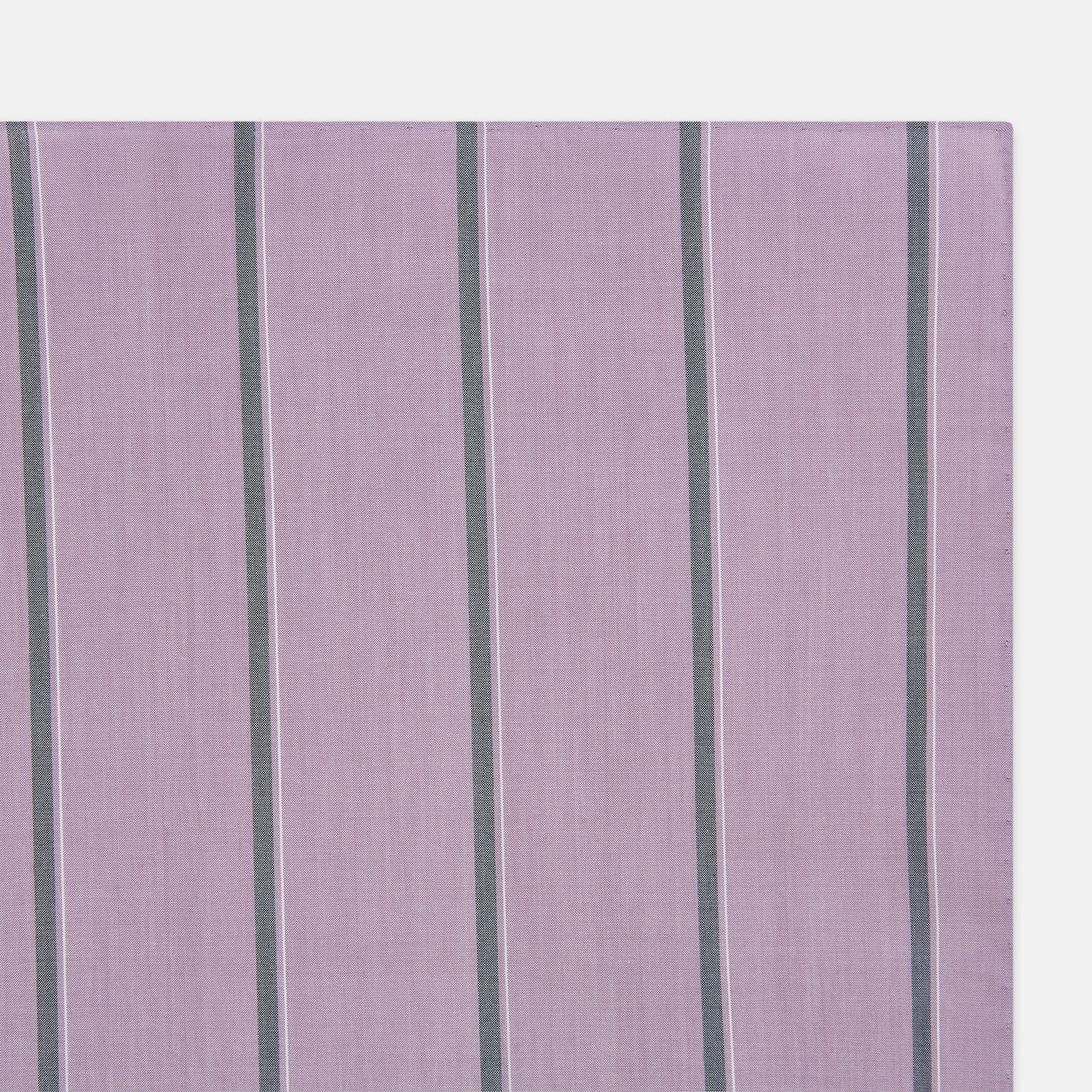 View 2 of product Antique Pink Track Stripe Hand-Rolled Handkerchief