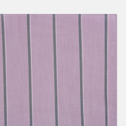 Antique Pink Track Stripe Hand-Rolled Handkerchief Image 1