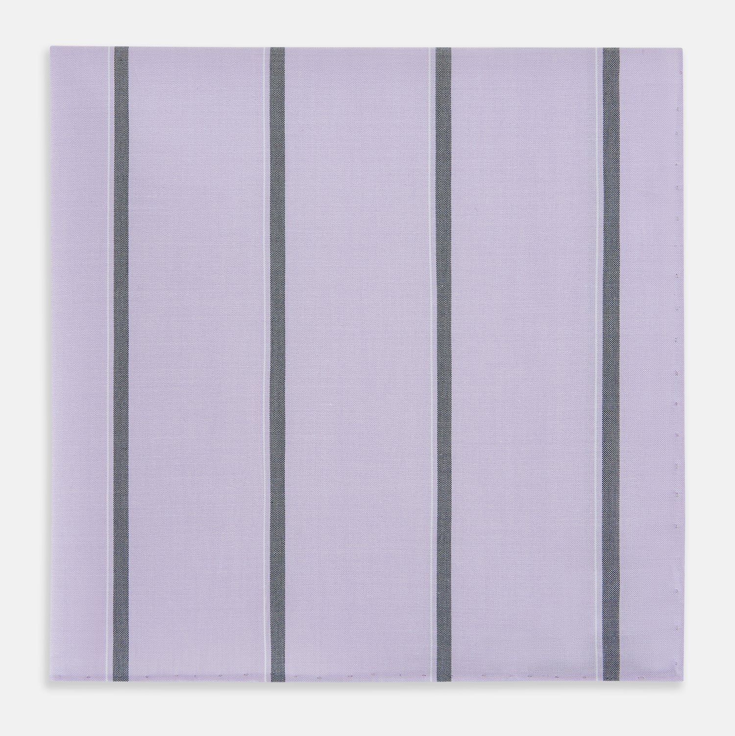 View 1 of product Lilac Track Stripe Hand-Rolled Handkerchief