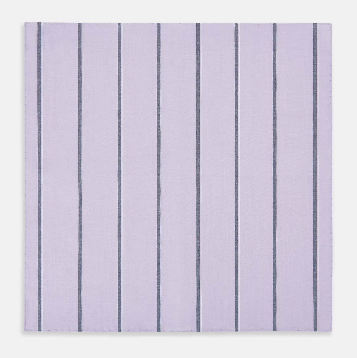 View 3 of product Lilac Track Stripe Hand-Rolled Handkerchief