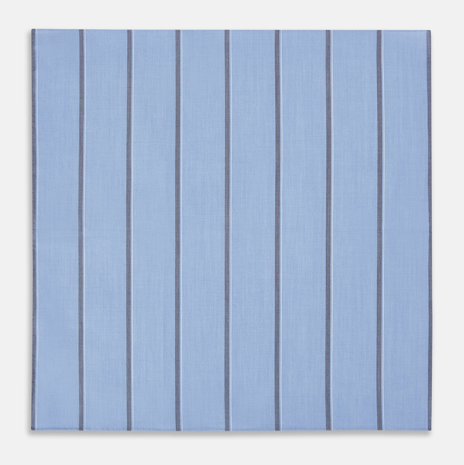 View 3 of product Sky Blue Track Stripe Hand-Rolled Handkerchief