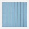 View 3 of product Cendre Blue Track Stripe Hand-Rolled Handkerchief