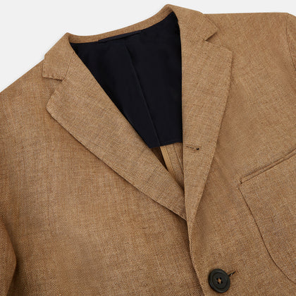 Camel Linen Amberley Blazer Image 1
