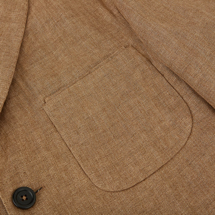 Camel Linen Amberley Blazer Image 4