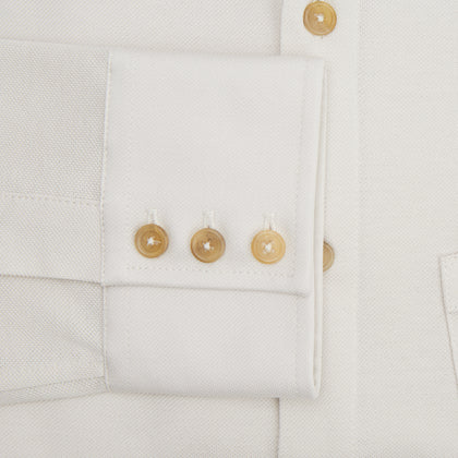White Pique Shirt Image 3