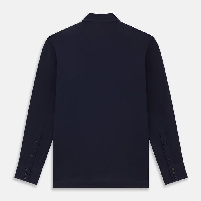 Navy Pique Shirt Image 2