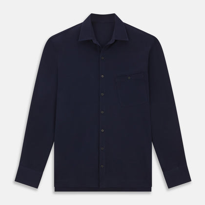 Navy Pique Shirt