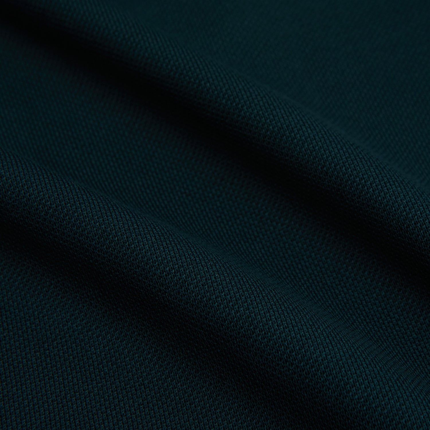 View 5 of product The Turnbull & Asser Dark Green Pique Shirt features long sleeves, a button-up front, chest pocket, and an elevated silhouette, displayed flat on a white background.