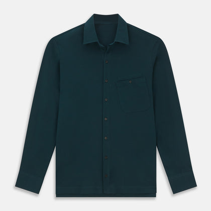 Dark Green Pique Shirt