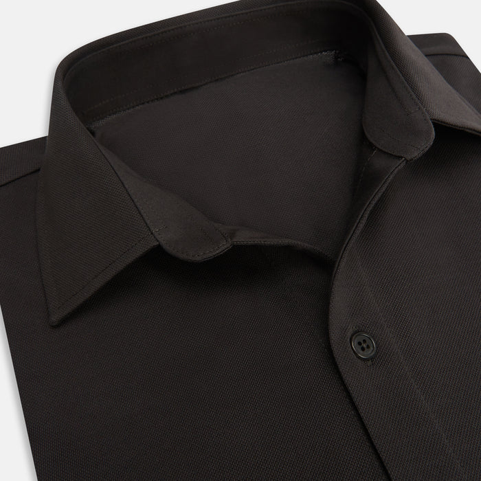 Brown Pique Shirt Image 1