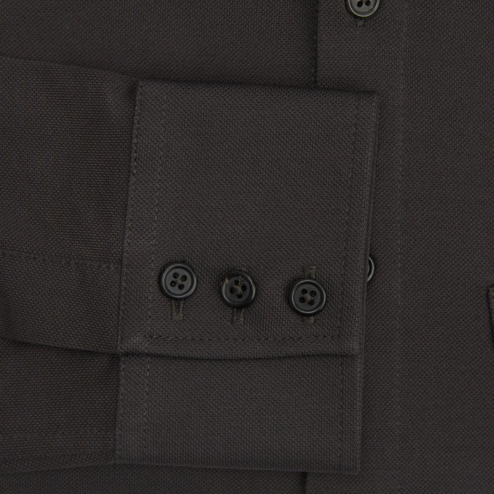 Brown Pique Shirt Image 3
