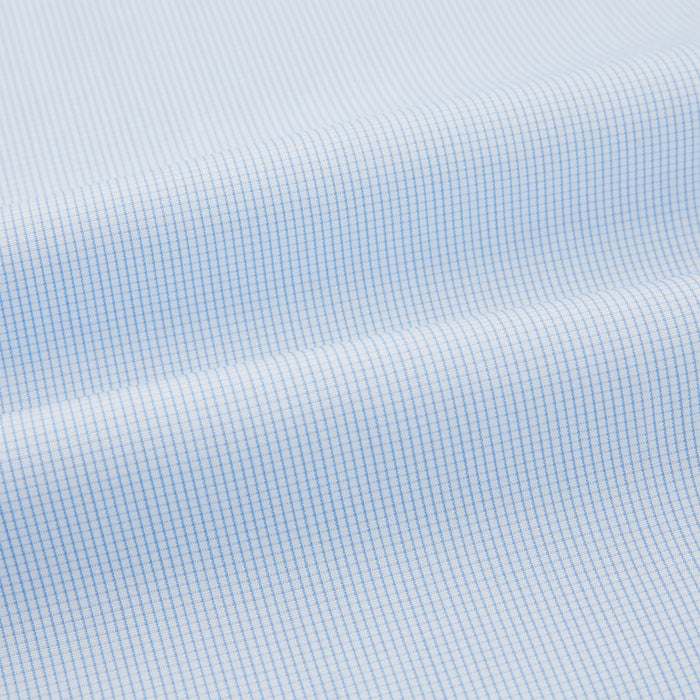 Pale Blue Fine Micro Check Nightshirt Image 4