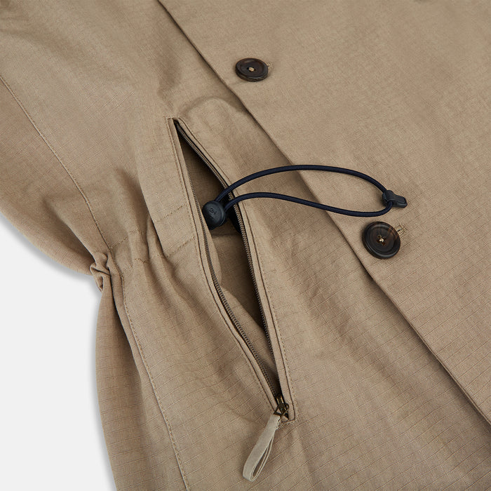 Sand Long Albert Trench Coat Image 4