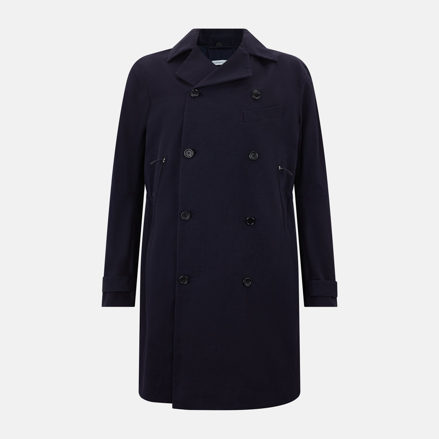 View 1 of product Navy Long Albert Trench Coat 48