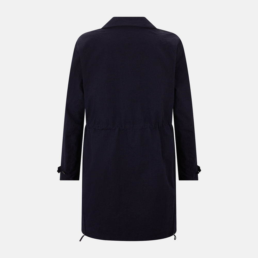 Navy Long Albert Trench Coat 48