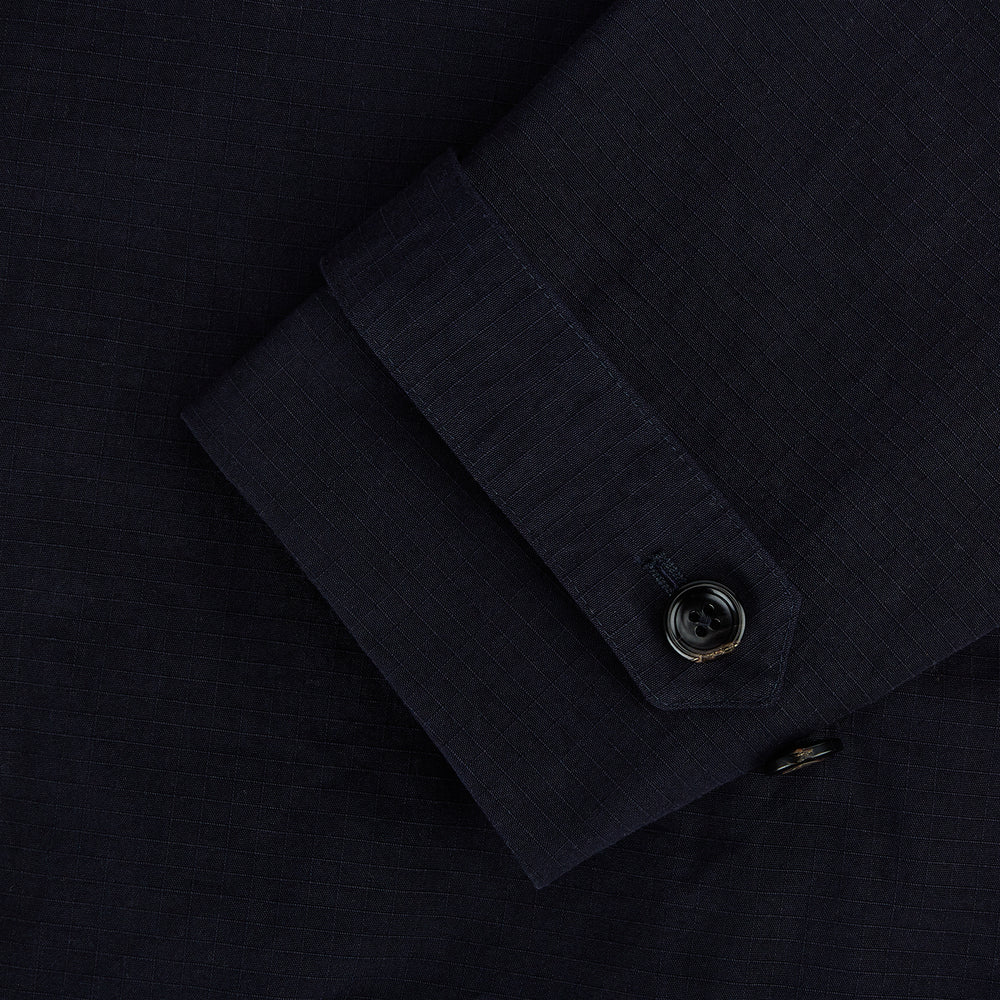 Navy Long Albert Trench Coat 48