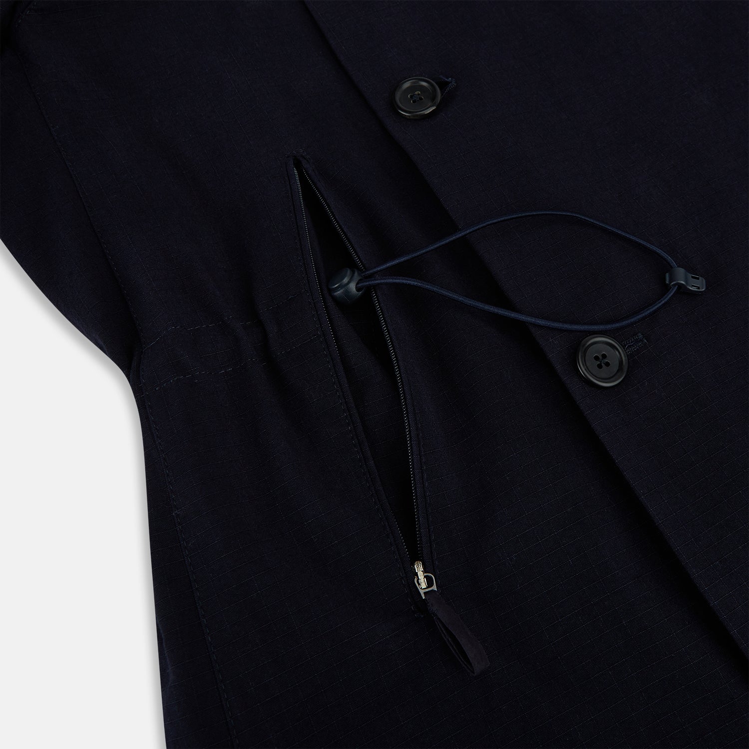 View 5 of product Navy Long Albert Trench Coat 48