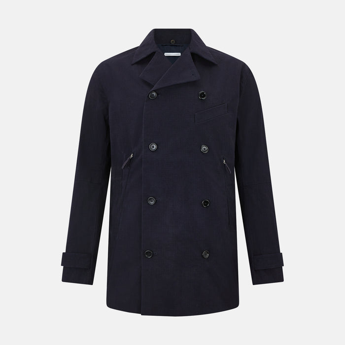 Navy Short Albert Trench Coat