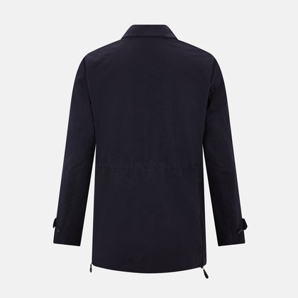 Navy Short Albert Trench Coat Image 2