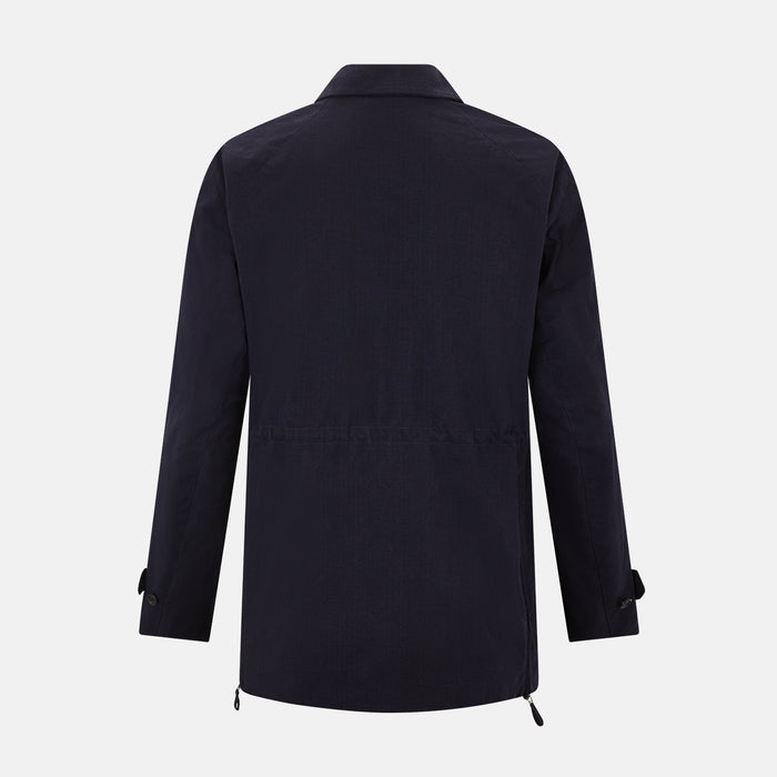 Navy Short Albert Trench Coat Image 2