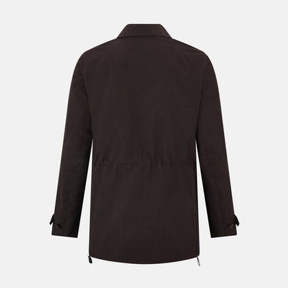 Dark Chocolate Short Albert Trench Coat Image 2