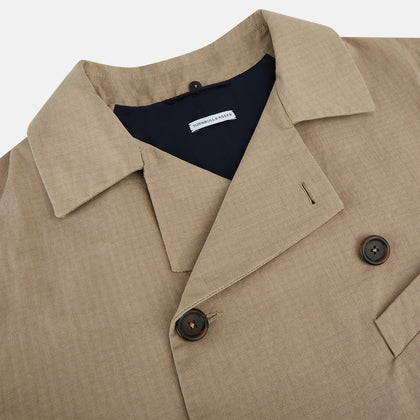 Sand Short Albert Trench Coat Image 1