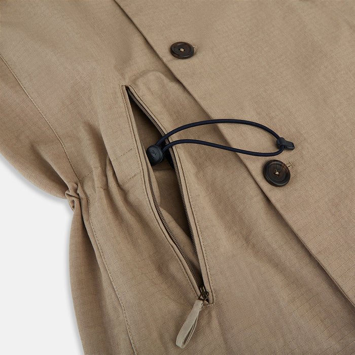 Sand Short Albert Trench Coat Image 4