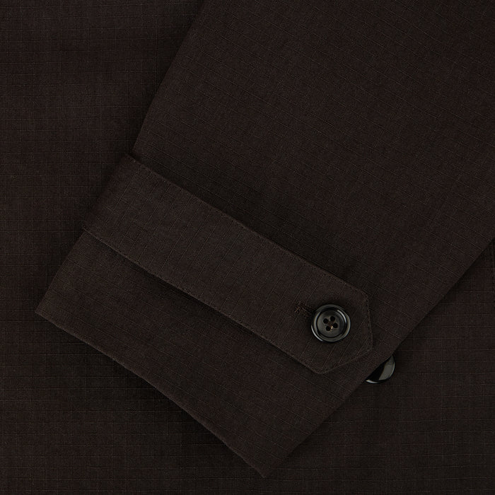 Dark Chocolate Short Albert Trench Coat Image 3