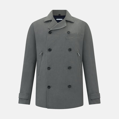 Shadow Grey Short Albert Trench Coat