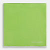 View 3 of product The Lime Green and Ecru Piped Silk Pocket Square by Turnbull & Asser adds a refined touch to any formal look.