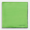 View 3 of product A neatly folded Turnbull & Asser LIGHT GREEN AND BLACK PIPED SILK POCKET SQUARE—ideal for elevating formal attire.