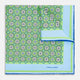 Fern Green Floral Tile Silk Pocket Square OS