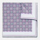 Lilac Floral Tile Silk Pocket Square OS
