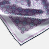 View 2 of product Lilac Floral Tile Silk Pocket Square OS