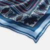 View 2 of product Blue Bonnet Dots and Paisley Silk Pocket Square OS