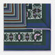 Forest Green Dots and Paisley Silk Pocket Square OS