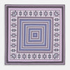 View 4 of product Lilac Dots and Paisley Silk Pocket Square OS