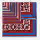 Red Dots and Paisley Silk Pocket Square OS