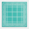 View 4 of product Turquoise Paisley Bandana Patterned Silk Pocket Square OS