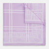 View 1 of product Lilac Paisley Bandana Patterned Silk Pocket Square OS