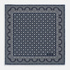View 4 of product Navy Floral Tile and Paisley Silk Pocket Square OS